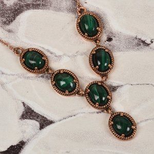 African Malachite Necklace 18 Inches